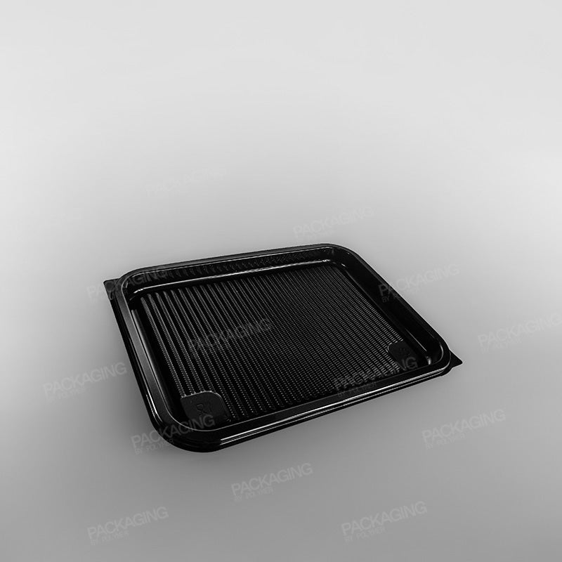 Plastic Rectangular Platter - Black Base