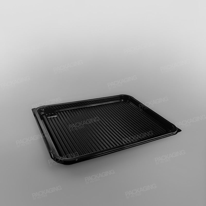 Plastic Rectangular Platter - Black Base