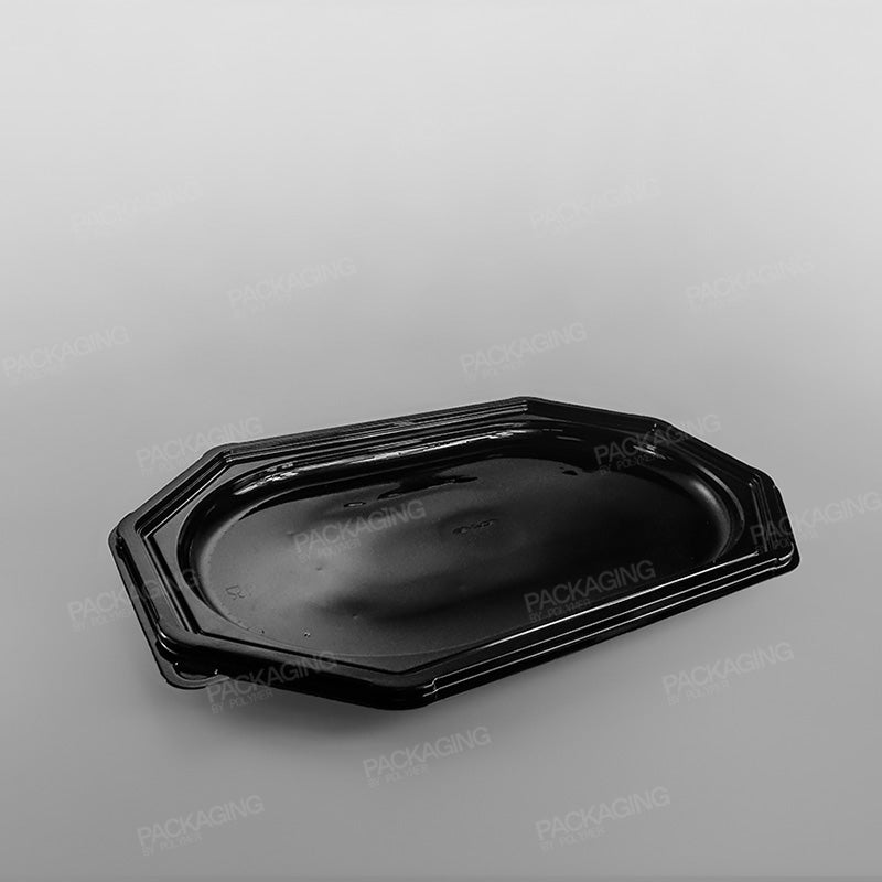 Octagonal Black Plastic Platter Base