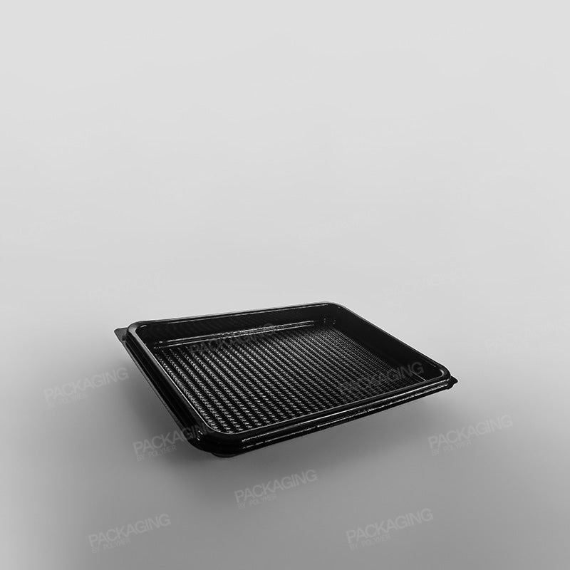 Plastic Rectangular Platter Base & Lid - 245 x 180mm