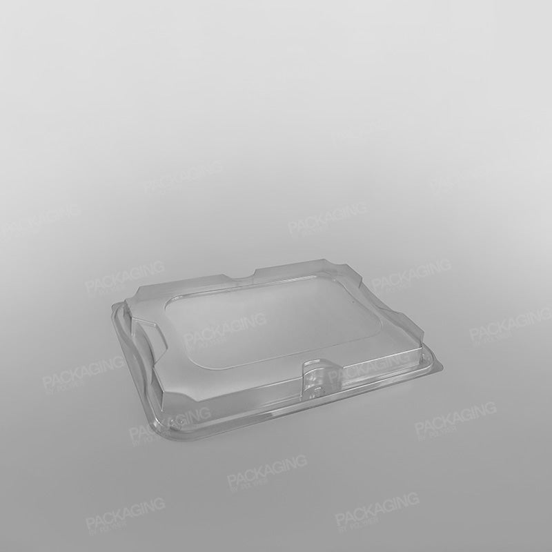 7 Compartment Black Plastic Platter Base & Lids