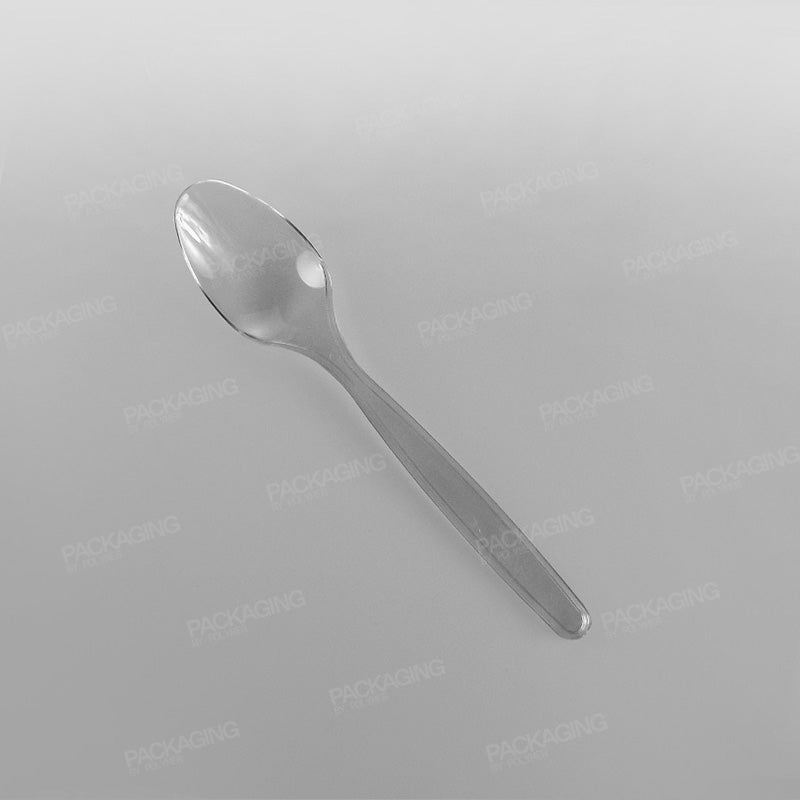 Plastic Clear Heavy Duty Dessert Spoons