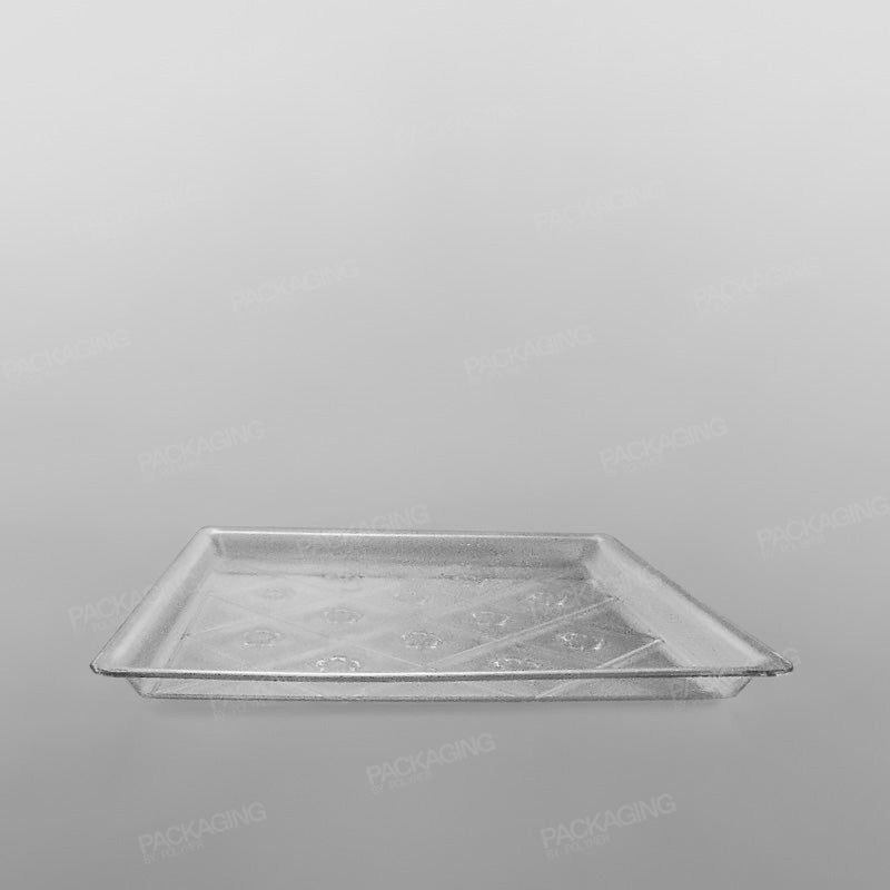 Plastic Square Tray Clear
