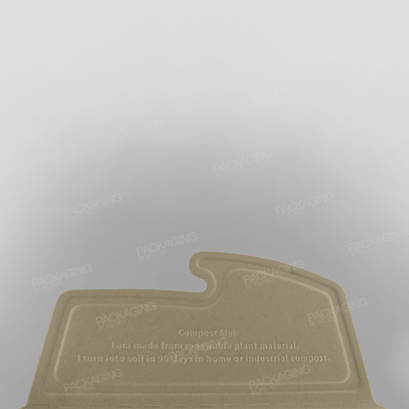 Sabert 2 Compartment Rectangular Pulp Meal Box - 800ml