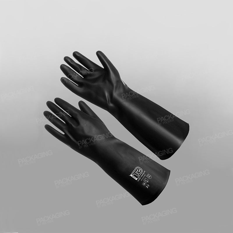 Heavyweight Rubber Gloves Black