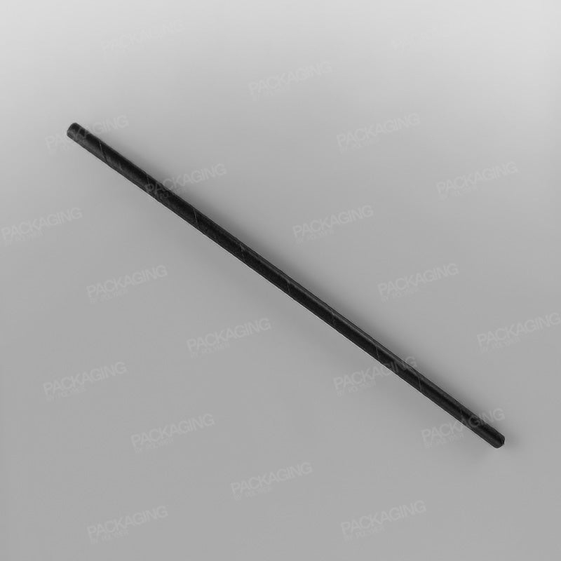 Black Paper Straws [200 x 6mm]
