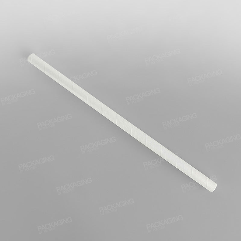 White Paper Smoothie Straws [200 x 8mm]