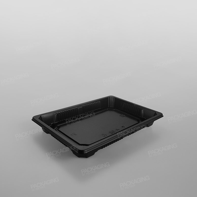 Black Sushi Container Base & Lids