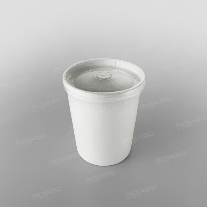 Dispo White Paper Soup Container