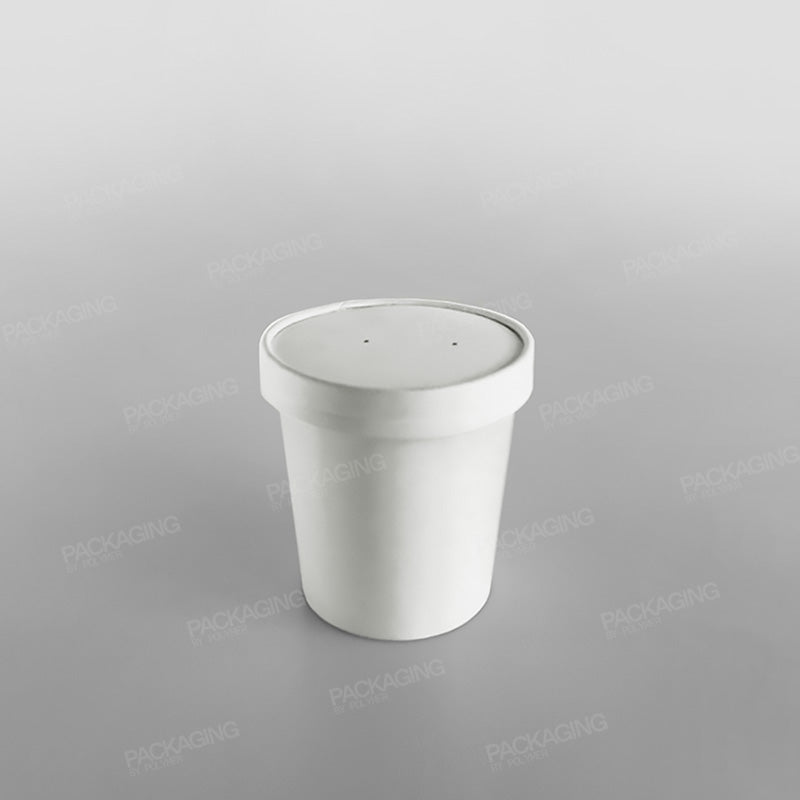 Solo White Paperboard Lid For 16oz Soup Container