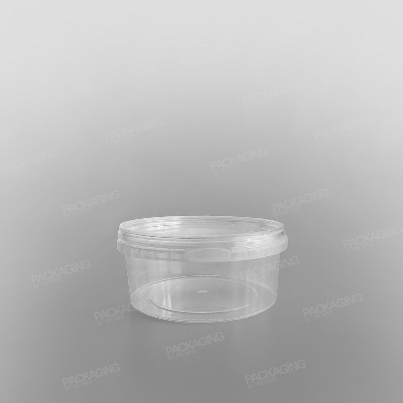 Tamper-proof Clear Round Containers & Lids