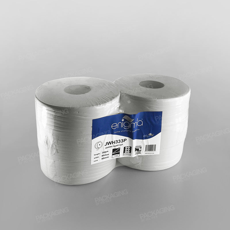Jumbo Toilet Paper Roll 2ply -  76mm core