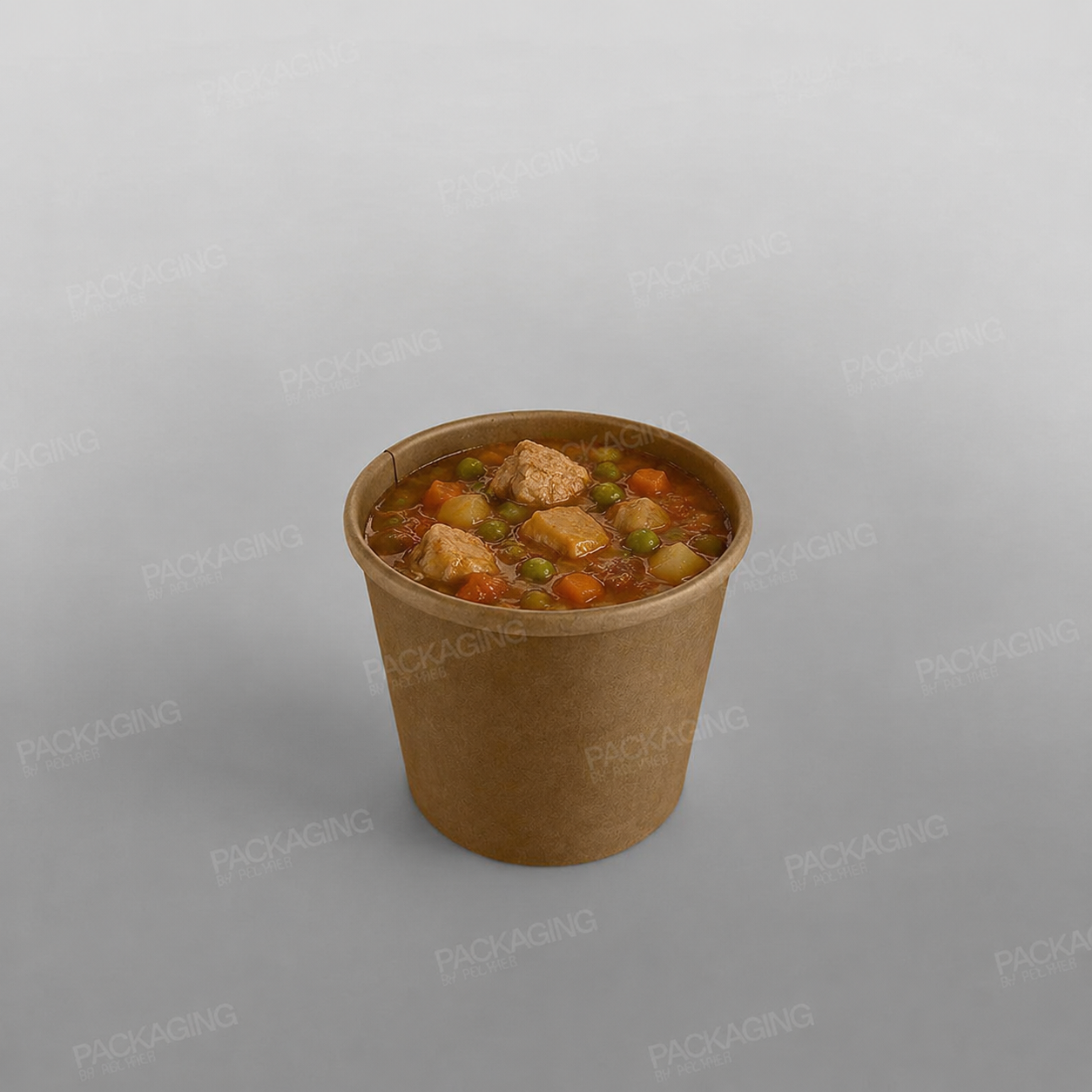 Brown Paper Soup Container