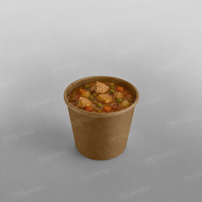 Brown Paper Soup Container