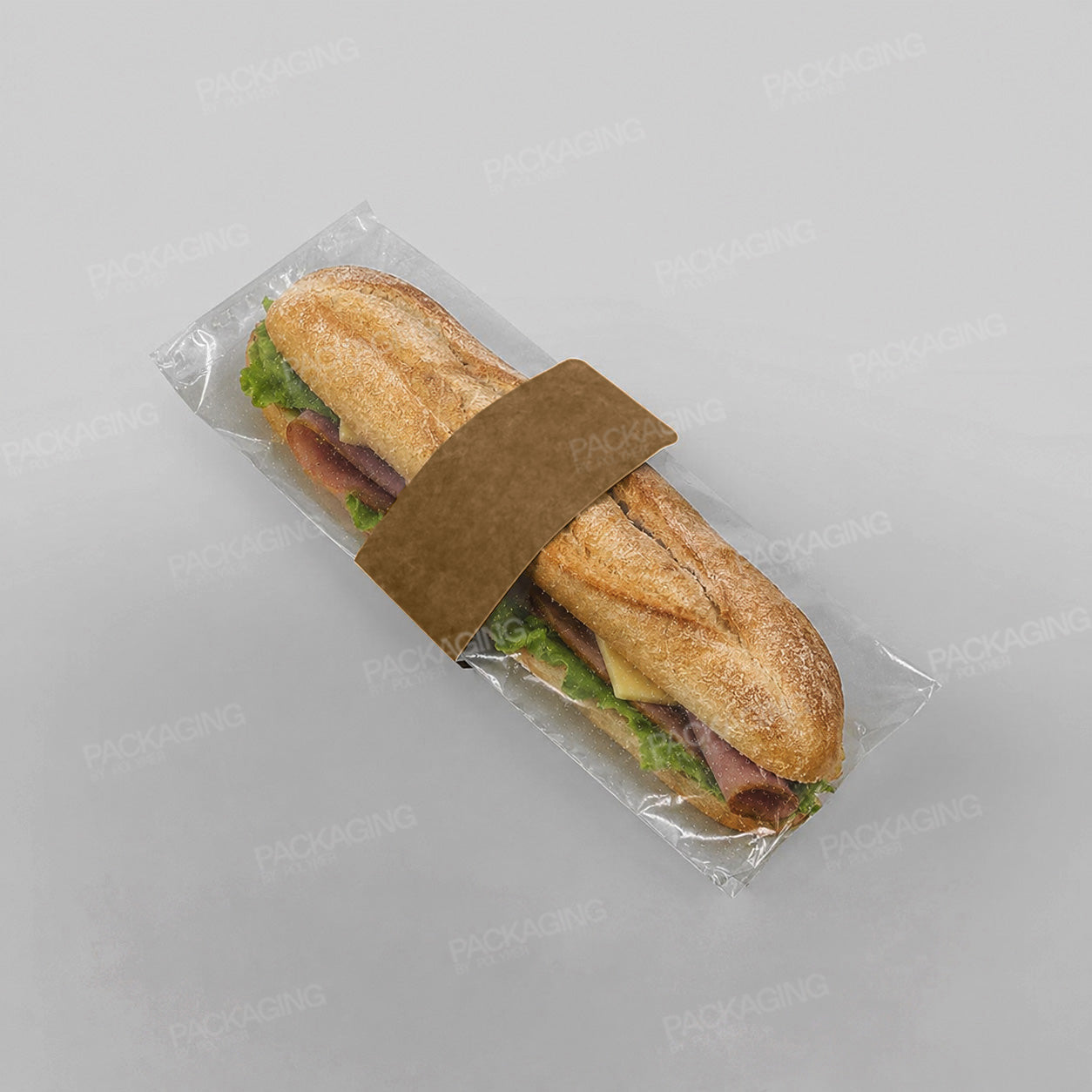 Kraft Baguette Collar With Perforated Film [60mm Diameter]