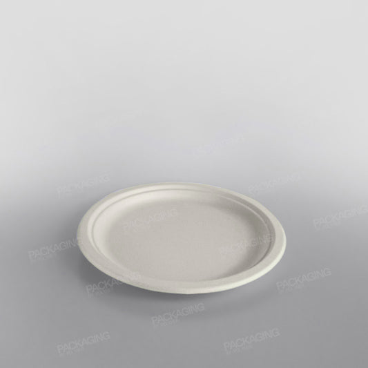 Bagasse Dinner Plate [B-PL-09] - 9 inch