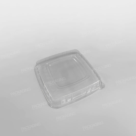 rPET Lid For Compostable Sugarcane Pulp Square Bowls