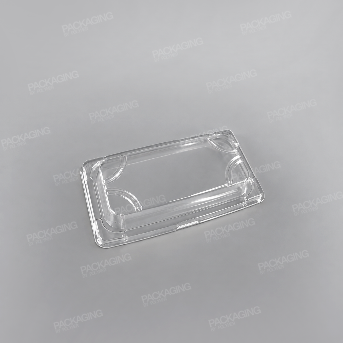 Recyclable PET Lid For Sushi Tray - Size - 162x115mm