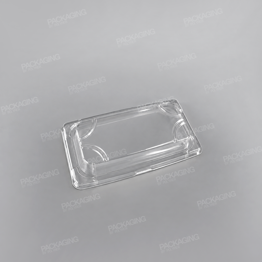Recyclable PET Lid For Sushi Tray - Size - 162x115mm