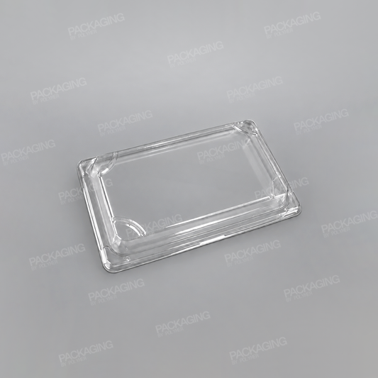 Recyclable PET Lid For Sushi Tray - Size - 238x146mm