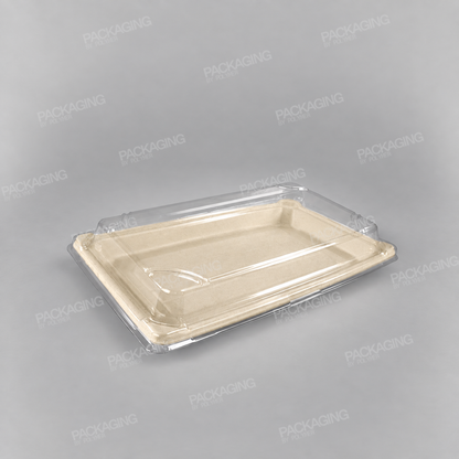 Recyclable PET Lid For Sushi Tray - Size - 238x146mm