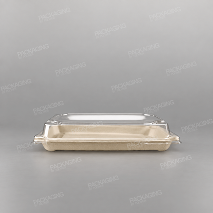 Recyclable PET Lid For Sushi Tray - Size - 238x146mm
