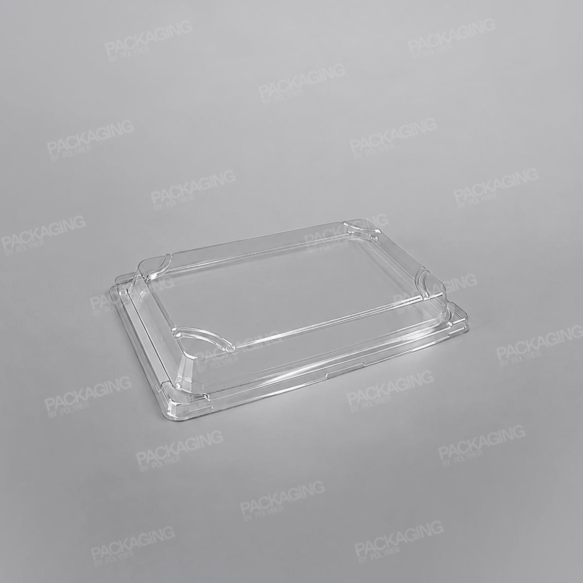 Recyclable PET Lid For Sushi Tray - Size - 165x90mm