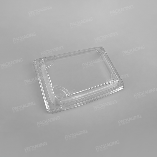 Recyclable PET Lid For Sushi Tray - Size - 215x136mm