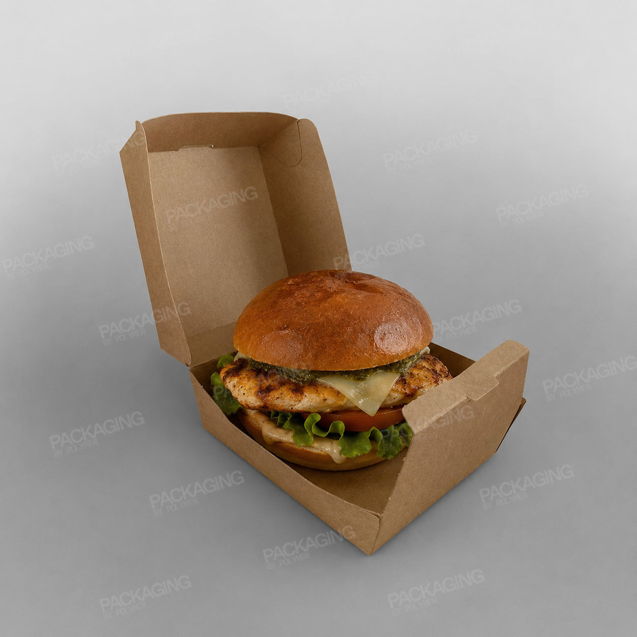 Clamshell Kraft Burger Box