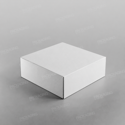 White Corrugated Cake Box