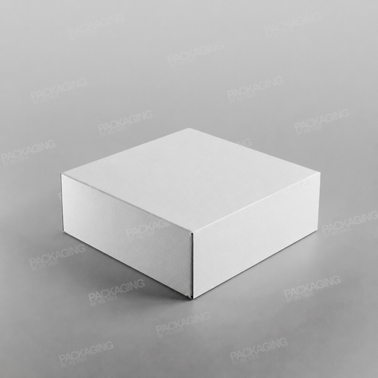 White Corrugated Cake Box