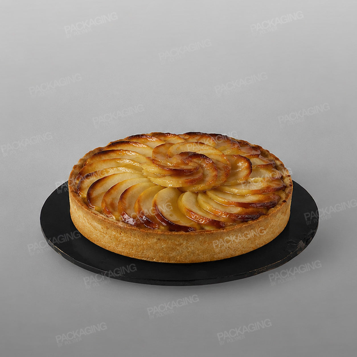 Cake Card Black Round Masonite