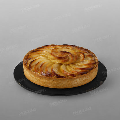 Cake Card Black Round Masonite