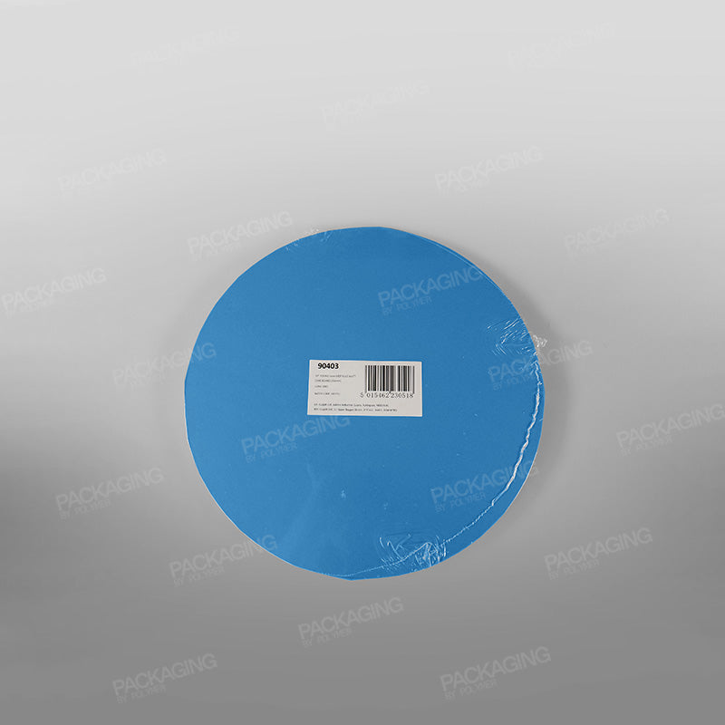 Cake Card Blue Round Masonite