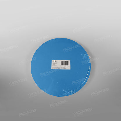 Cake Card Blue Round Masonite