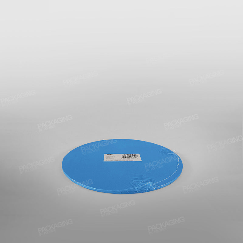 Cake Card Blue Round Masonite