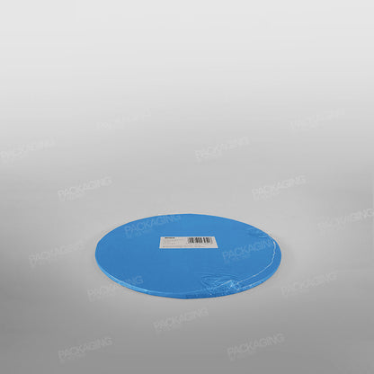 Cake Card Blue Round Masonite