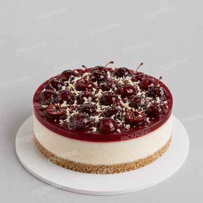 Cake Card White Round Masonite