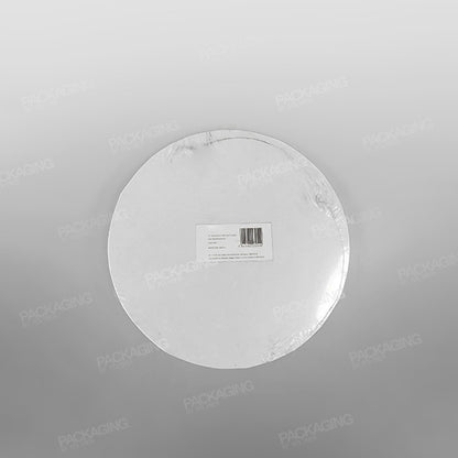 Cake Card White Round Masonite