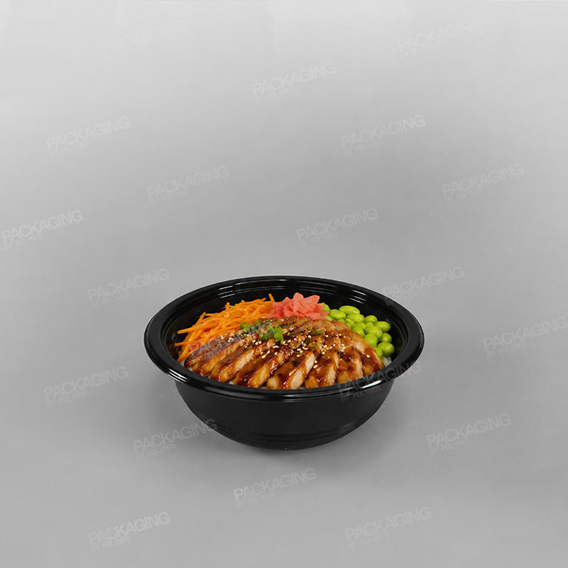 Somoplast Black Microwavable Donburi Bowl & Lid