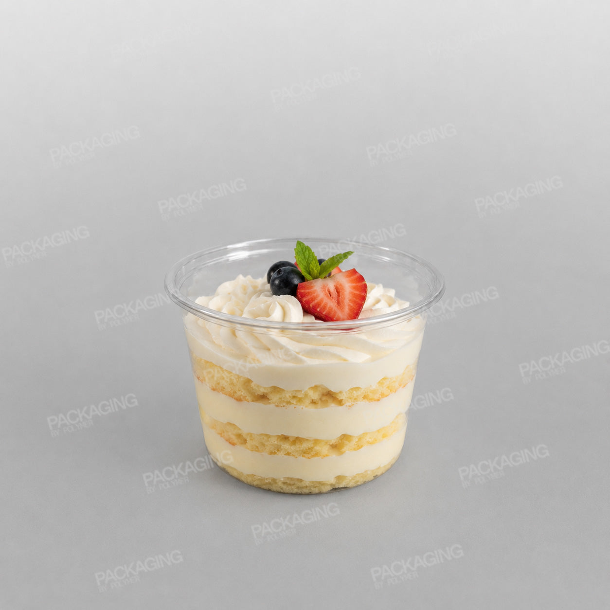 Round PET Clear Dessert Pot
