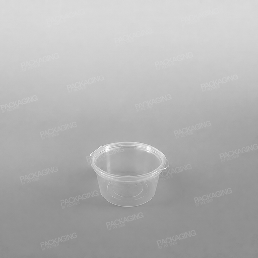 Hinged Plastic Container Round - 1oz