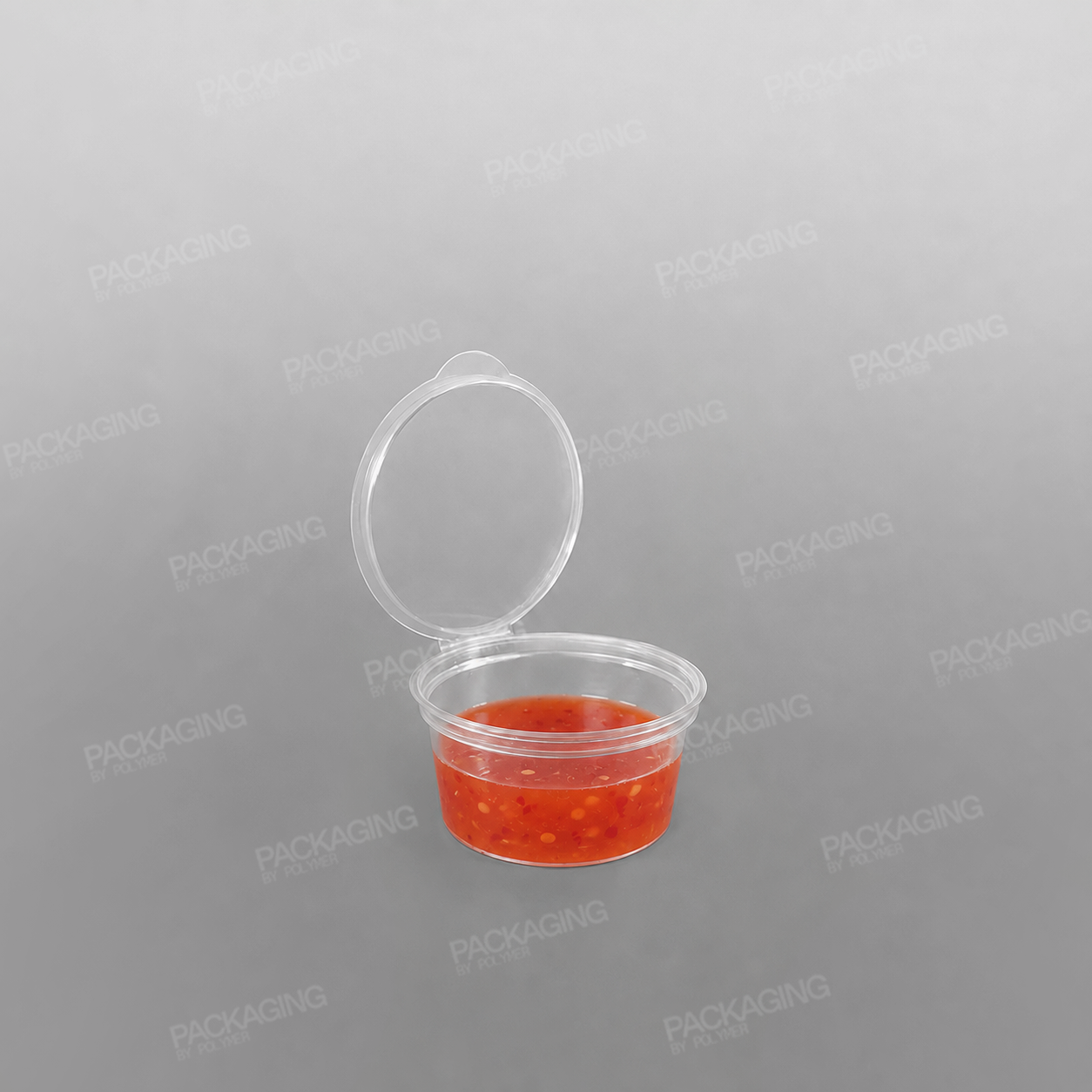 Hinged Plastic Container Round - 1oz