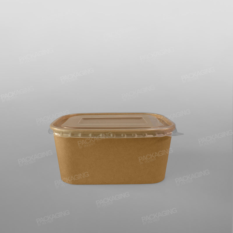 Go-Pak Rectangular Kraft Food Bowl