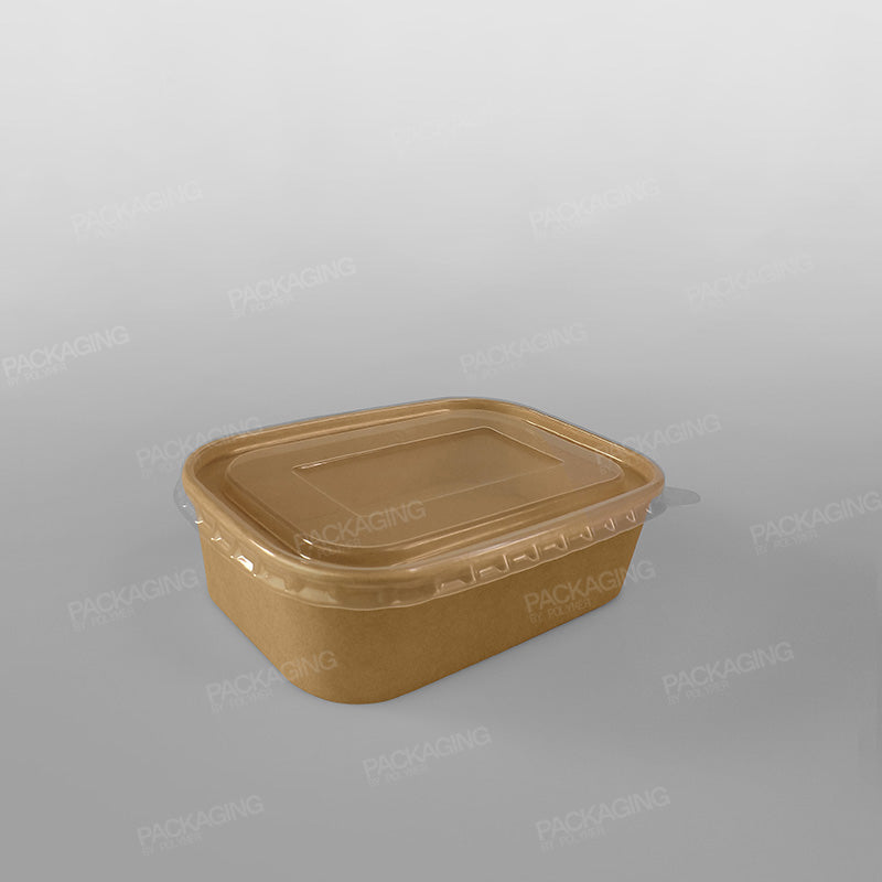 Go-Pak Rectangular Kraft Food Bowl