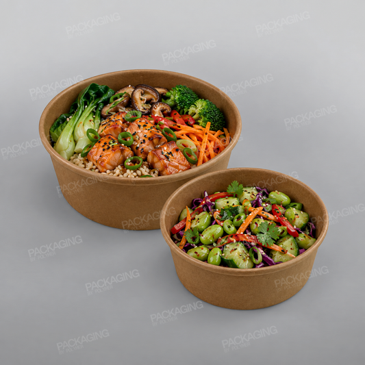 Polymer Paper Food Bowl - Kraft