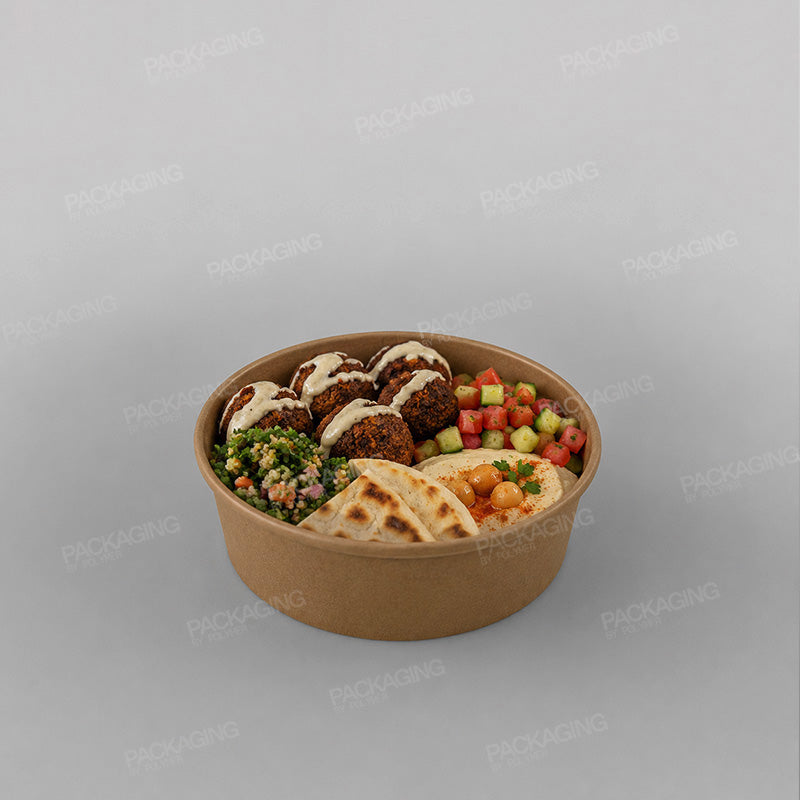 Polymer Paper Food Bowl - Kraft