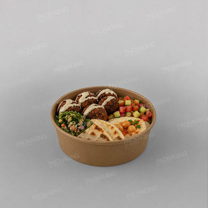 Polymer Paper Food Bowl - Kraft