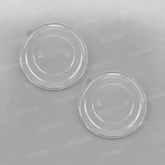 PET Lid For White Paper Food Bowl [500-1000ml]
