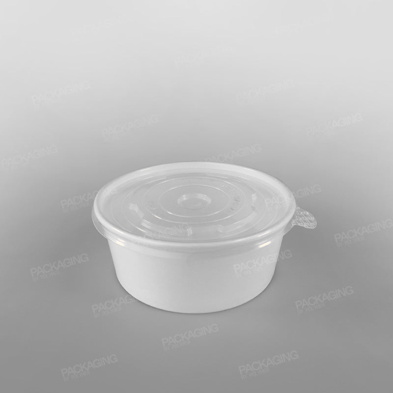 Paper Food Bowl - White